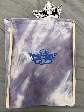 Boys Lie Purple Tie Dye Cotton Slushie Drawstring Backpack Unreleased NWT